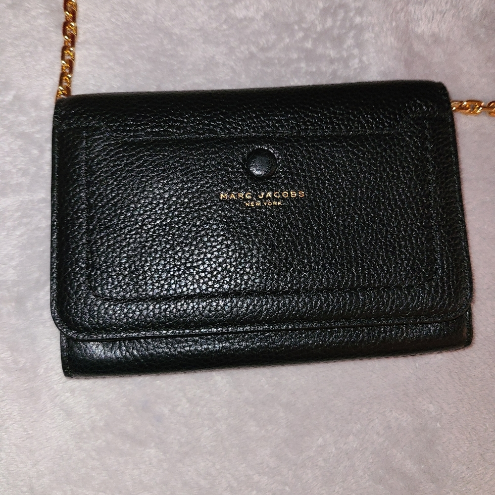 Marc jacobs empire city leather crossbody wallet